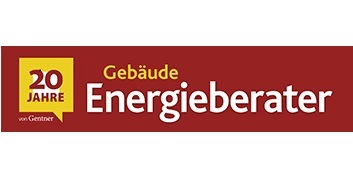 Alt-Text: „Rotes Banner zur Feier des 20-jährigen Jubiläums des ‚Gebäude Energieberater‘ Magazins von Gentner, hervorgehoben in weißer und gelber Schrift. Zielgruppe: Fachleute in der Anlagentechnik und technischen Gebäudeausrüstung. - © Gentner Verlag Alt-Text: „Rotes Banner zur Feier des 20-jährigen Jubiläums des ‚Gebäude Energieberater‘ Magazins von Gentner, hervorgehoben in weißer und gelber Schrift. Zielgruppe: Fachleute in der Anlagentechnik und technischen Gebäudeausrüstung. - © Gentner Verlag