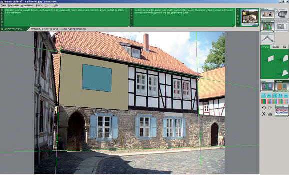 Bemerkung: Nachzeichnen von Wänden, Fenstern und Türen. Bemerkung: Nachzeichnen von Wänden, Fenstern und Türen.