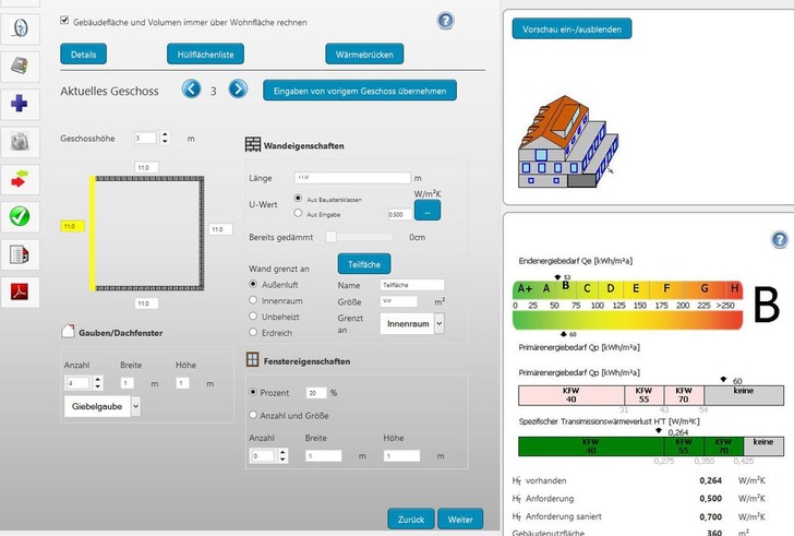 3D-Modell für ein komplexes Haus. - iGEB - © iGEB
