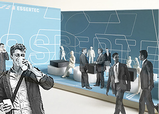 Der Oberlicht-Spezialist Essertec präsentiert sich auf der BAU mit einem museal konzipierten Messestand.
- Essertec - © Essertec
Der Oberlicht-Spezialist Essertec präsentiert sich auf der BAU mit einem museal konzipierten Messestand.
- Essertec - © Essertec