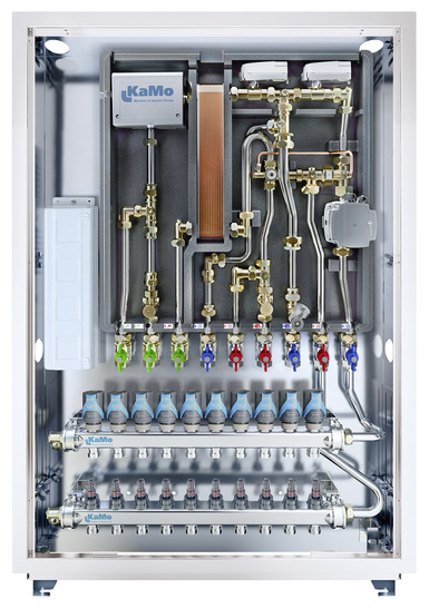 Die KaMo-Verteilerstationen werden ab Werk anschlussfertig montiert geliefer t – d ruckgeprüft und elektrisch komplett verkabelt.