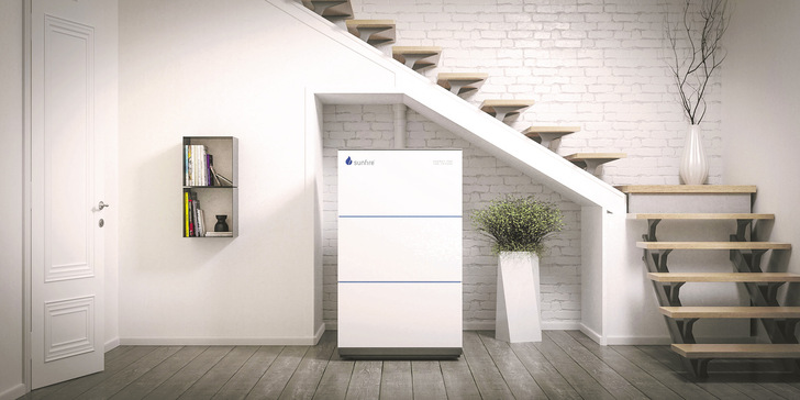 Die Brennstoffzelle Sunfire-Home kann den elektrischen und thermischen Grundbedarf eines Einfamilienhauses decken. - © Bild: Sunfire Fuel Cells
