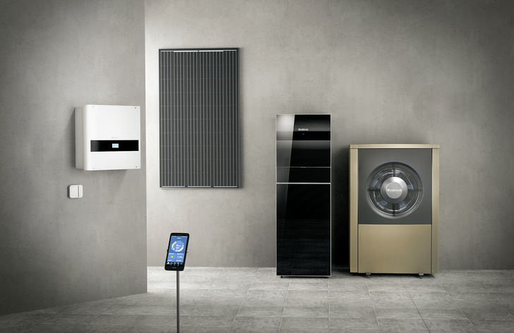 Die Energiemanagementsoftware MyEnergyMaster kann die Wärmepumpenleistung auf die aktuelle Photovoltaikproduktion abstimmen.