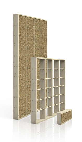 Das Bauen mit Stroh geht mit den DD24-Holz-Stroh-Modulen von Lorenz weg von Manufakturlösungen hin zur industriell vorgefertigten Elementbauweise. - © Bild: Lorenz GmbH
