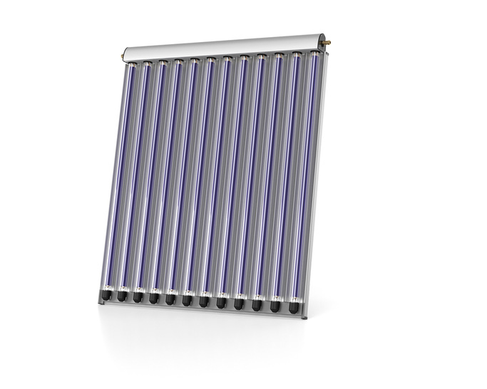 Der RDF 12 fängt mit zwölf Vakuumröhren die Sonnenstrahlen ein und wandelt sie in Wärme um.