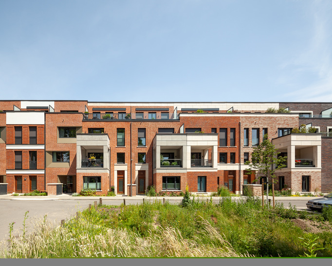 Quartier Stadtfinken punktet mit Passivhhausstandard und geringem  Energieverbrauch. © Sebastian Glombik / www.sebastianglombik.com 