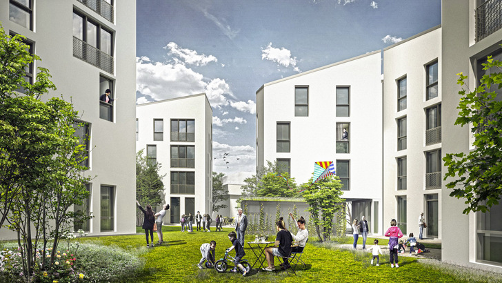 1 Im Future Living Quartier in Berlin Adlershof will die GSW Sigmaringen mit ihren Partnern generationenübergreifendes Wohnen fördern.