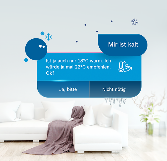 Per Sprachbefehl lässt sich die Heizung anpassen und der Energieverbrauch optimieren.