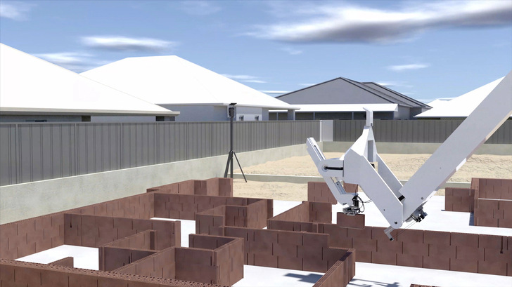 Der Baustoffhersteller Wienerberger entwickelt speziell für den Bauroboter Hadrian X des australischen Herstellers Fastbrick Robotics optimierte Ziegel.