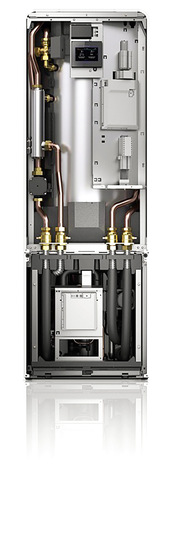 Bei der Compress 7800i LW-Wärmepumpe lässt sich die Kältekreisbox für Wartungsarbeiten aus dem Wärmepumpen-Gehäuse nehmen. - © Bild: Bosch
