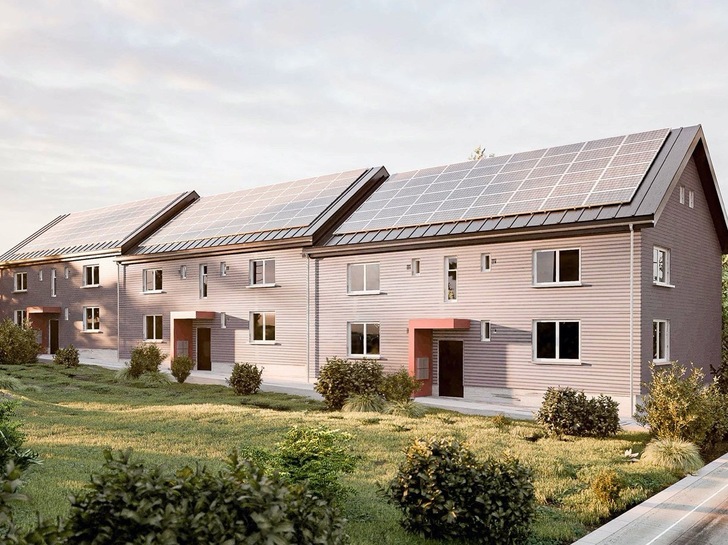 Pilotprojekt in Hameln: Bei einer Sanierung nach Energiesprong werden Bestandsgebäude mit einem 3D-Laserscanner millimetergenau erfasst. Aus den Daten wird eine individuell und maschinell vorgefertigte Hülle für den Null-Energie-Standard gefertigt.