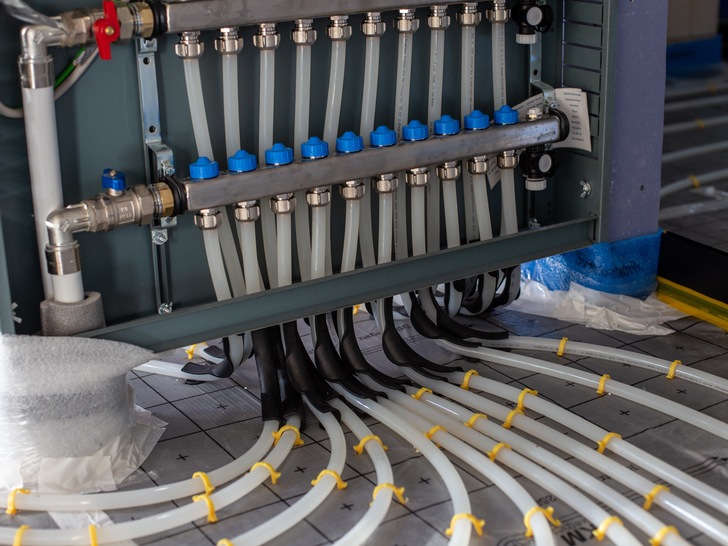 Im Verteiler einer Flächenheizung sollten sämtliche Wärmeübergabekreise entsprechend der Raumliste gekennzeichnet sein, empfiehlt der BDH.