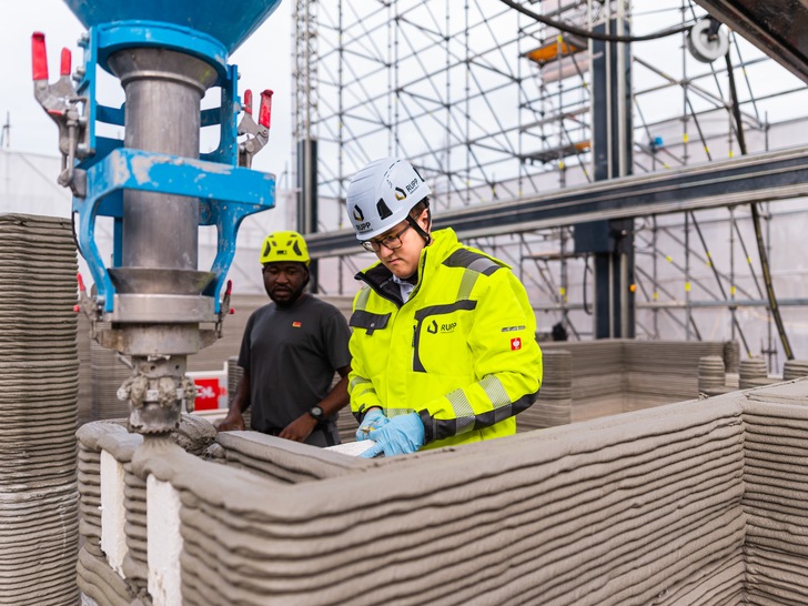 Komplett gedruckt wurde ein Mehrfamilienhaus im bayrischen  Wallenhausen.