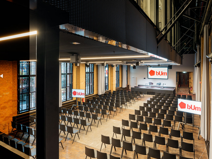 Der Bundeskongress des GIH findet im Auditorium des betterplace Umspannwerks am Kreuzberger Landwehrkanal statt.