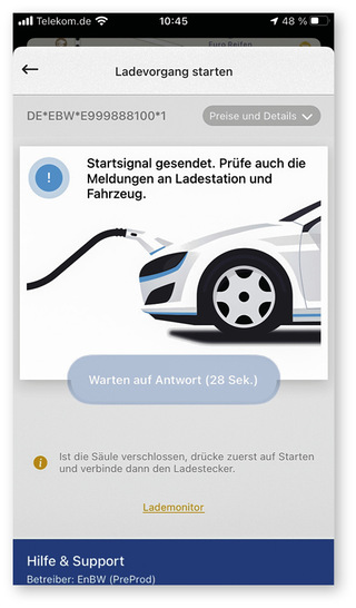 Mit der App mobility+ lassen sich Lade­stationen finden und der Strom aus dem Cloud to go-Guthaben zahlen.