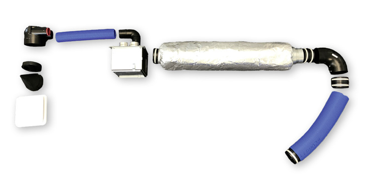 Die Komponenten der Plugg Plan-Betonverlegung ermöglichen flexible Montagen auf engstem Raum.