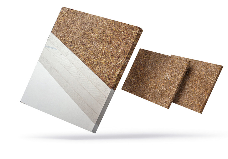 Ressourcen schonen: Die neue ökologische Putzträgerplatte aus Stroh von Maxit ist eine sinnvolle Alternative zu herkömmlichen Gipskarton-Lösungen.