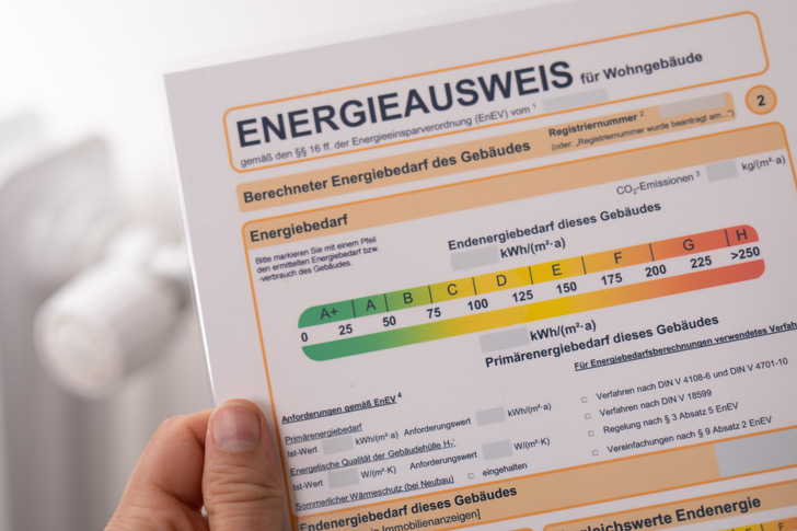 Der durchschnittlich angegebene Energieendverbrauch der untersuchten Hausangebote liegt bei 175 Kilowattstunden pro Quadratmeter – und damit im unteren Bereich der Energieeffizienzklasse F.
