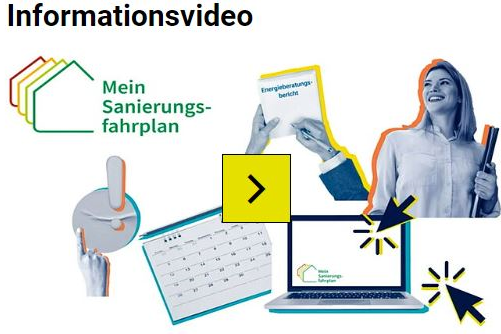 Auf der Internetseite www.gebaeudeforum.de finden Sie einen Erklärfilm mit den wichtigsten Informationen zum individuellen Sanierungsfahrplan. - © dena
