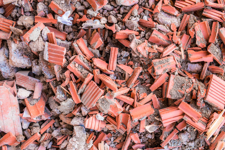Full frame take of a heap of demolition rubble in the construction industry - © Olaf Speier - stock.adobe.com
