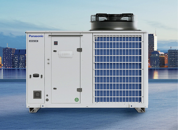 Für die Luft/Wasser-Wärmepumpe Eco i-W Aqua-G Blue bietet Panasonic mehrere passende Innengeräte für die Gebäudeklimatisierung an. - © Bild: Panasonic
