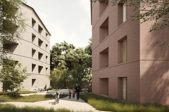 Die Stadt und Land Wohnbauten-Gesellschaft errichtet in Berlin zwei Gebäude aus nachhaltigen Baumaterialien, um das Einsparpotenzial klimaschädlicher Kohlendioxidemissionen zu ermitteln.