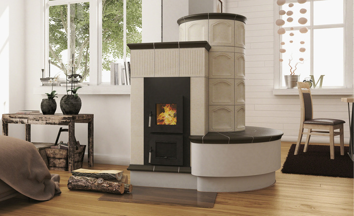 Beim Heizeinsatz Rubin lässt eine Sichtscheibe aus Glaskeramik die Flammen zur Geltung kommen.