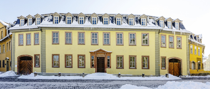 Goethes Wohnhaus, Winter 2021 - © Bild: Klassik Stiftung Weimar, Fotothek / Susanne Marschall

