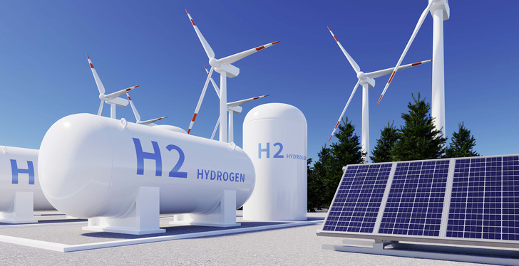 Wasserstoff, der aus Erneuerbaren gewonnen wird, soll die Wärmewende voranbringen. - © Bild: AddMeshCube - stock.adobe.com
