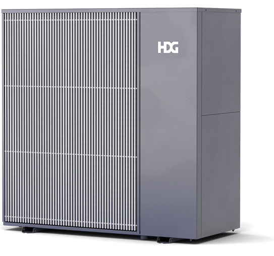 Die Wärmepumpe HDG A arbeitet mit klimafreundlichen Kältemittel R290 (Propan).