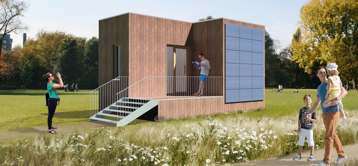 Urbanes Wohnen auf einer Fläche bis zu 20 m ²  – und dabei neue technische und technologische Verfahren und Systeme einzubinden. Das waren die Wettbewerbsbedingungen an die Studierenden beim Wettbewerb Tiny-Lab.de.