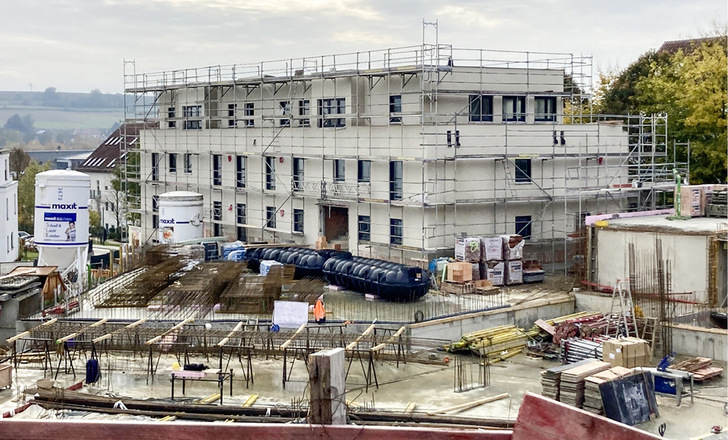 1 Ertragsturbo für die Wohnungswirtschaft: Mit der neuen Dämmstoff-Generation Maxit-Ecosphere lassen sich schlankere Außenwände im mehrgeschossigen Wohnungsbau errichten, die zu einem spürbaren Gewinn an Wohnfläche führen.