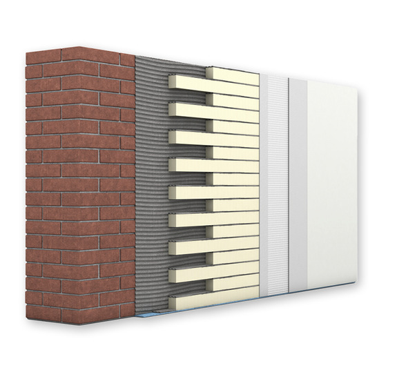 Die modifizierte Innendämmung iQ-Therm vereint Feuchteschutz und Wärmedämmung im Gebäudebestand. Auch am Remmers-Messestand zu sehen: die PU-Hybridabdichtung MB PUReactive+ zur Regeneration sanierungsbedürftiger Flachdächer.