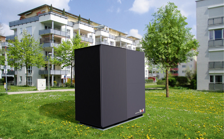 Mit ihren hohen Leistungen eignet sich die kaskadierbare Wärmepumpe SW für Mehrfamilienhäuser genauso wie für Gewerbe-, Industrie- und Großimmobilien bis hin zu Quartiersnetzen.