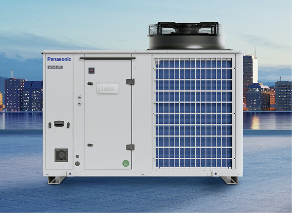 Für die Luft/Wasser-Wärmepumpe Eco i-W Aqua-G Blue bietet Panasonic mehrere passende Innengeräte für die Gebäudeklimatisierung an.