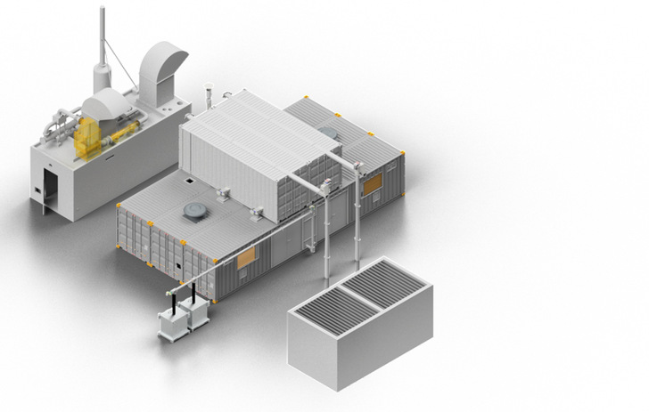Das Holzgas-Kraftwerk HKA 300 kann dank seines modularen Aufbaus auch während Wartungsarbeiten Energie erzeugen.