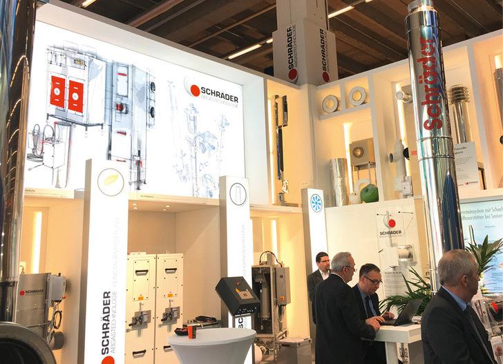 Auch Schräder ist dieses Jahr bei der ISH dabei und stellt in Halle 11.0 am Stand D06 aus.