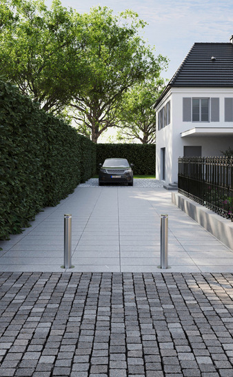 Automatische Poller sind da, wenn man sie braucht, und verschwinden im Boden, wenn eine Durchfahrt möglich sein soll. - © Bild: Hörmann