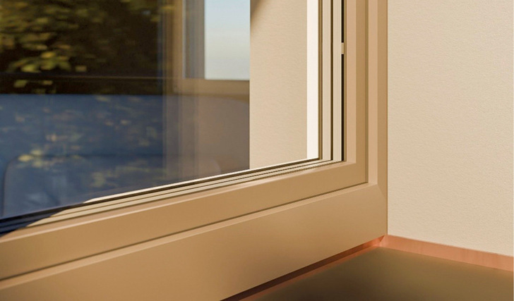 Gibt‘s in vielen Farben und ist witterungsbeständig: Kunststofffenster mit der Oberflächentechnologie Gealan Acrylcolor.