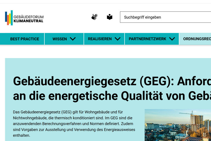 Screenshot Gebäudeforum