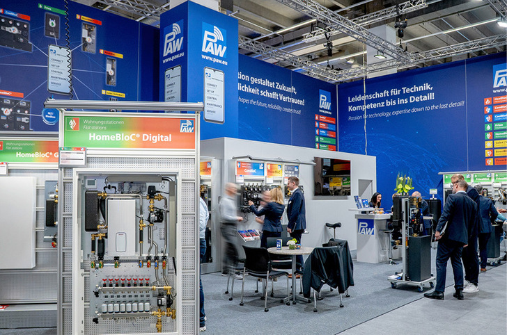 Am Stand 5.209 in Halle 5 präsentiert PAW Neuheiten und Bewährtes aus dem Produktangebot rund um Heizungs- und Frischwassertechnik, Solarthermie und Wohnungsstationen.