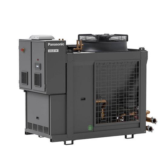 Der Kaltwassersatz Aqua-G Evo funktioniert mit dem natürlichen Kältemittel Propan und Inverter-Technologie.