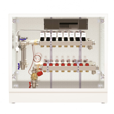 Außer der UnoFloor Control (im Bild) bietet Danfoss die Verteilerstationen in den Ausführungen Basic und Comfort an.