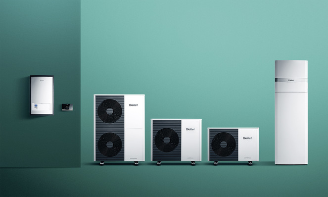 Die Monoblock-Wärmepumpe Arotherm plus kann Vorlauf- und Warmwassertemperaturen bis zu 75 °C erzeugen. Damit eignet sie sich auch für den Baubestand.