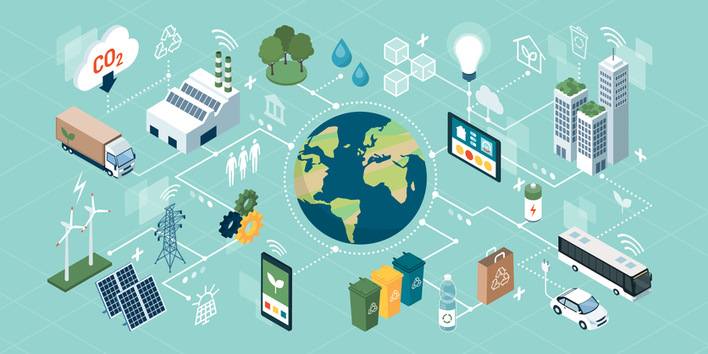 Netzwerkdenken soll helfen, Effizienz- und Klimaschutzideen zu entwickeln.