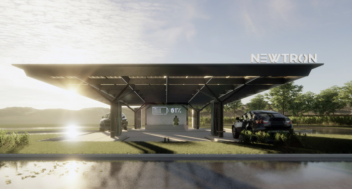 Newtron erzeugt Strom und Wärme an Ort und Stelle.