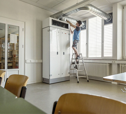 Der Bund fördert den Einbau stationärer raumlufttechnischer Anlagen in Einrichtungen für Kinder unter 12 Jahre.