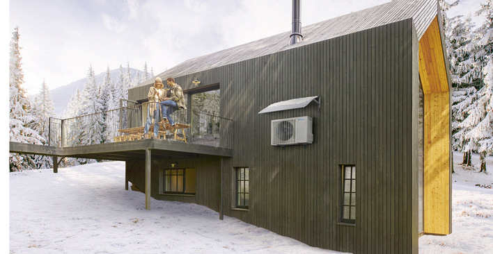 Der frei hängende Wärme­tauscher und das Gerätedesign der Luft/Luft-Wärmepumpe Nepura ermöglichen laut Hersteller auch bei extremen Witterungsbedingungen herausragende Energieeffizienzwerte.