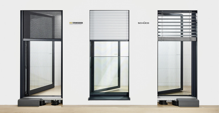 Schüco Perfect soll gewerkeübergreifend Voraussetzungen für das serielle Bauen bieten, für Schüco Fenster und Schiebesysteme aus Aluminium und Kunststoff.