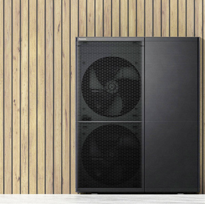 Die Wärmepumpe Aquarea M erreicht Wasseraustrittstemperaturen von 75 °C bei bis zu -10 °C Außentemperatur.